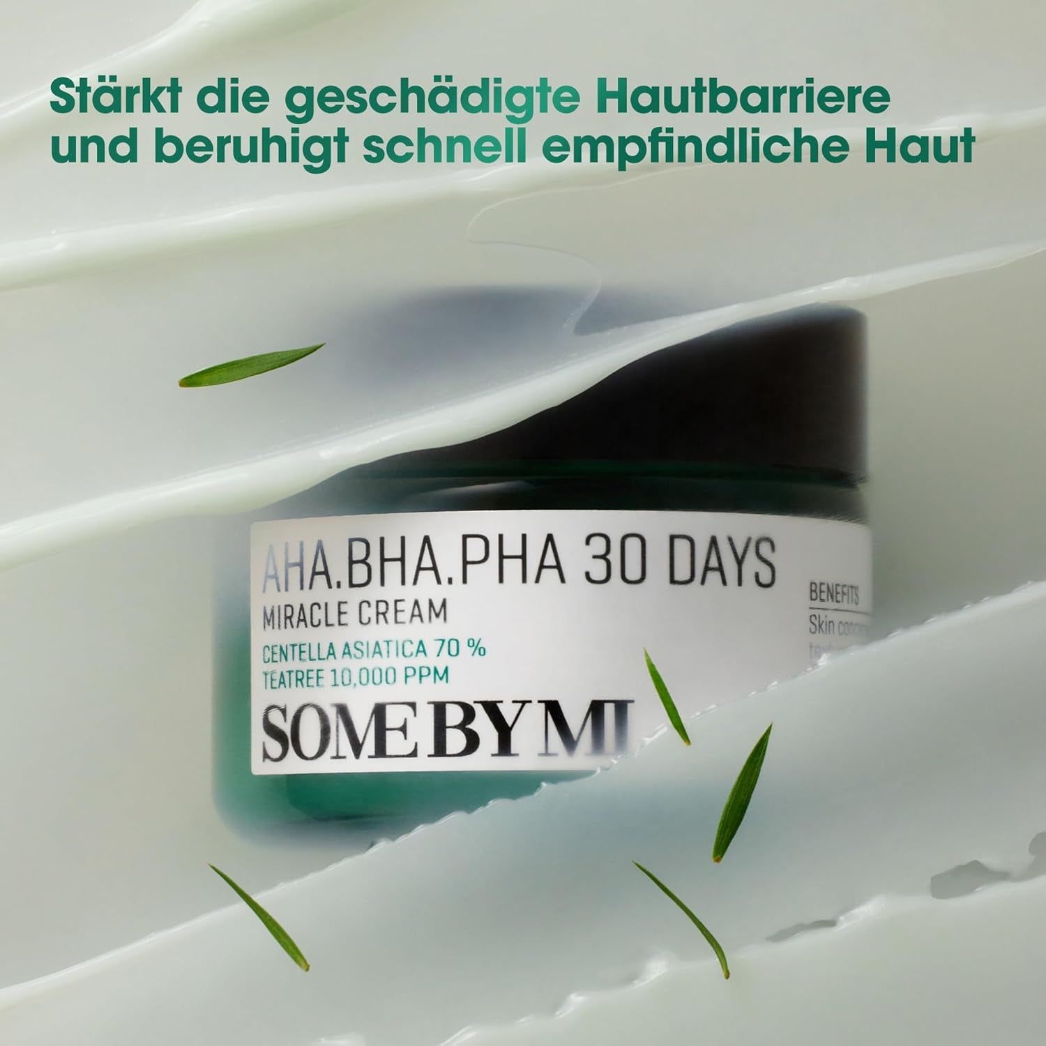 SOME by MI AHA BHA PHA 30 Days Miracle Cream – 60Ml – Milde Salicylsäure- & Centella-Creme Für Tägliche Beruhigung & Porenpflege – Koreanische Hautpflege