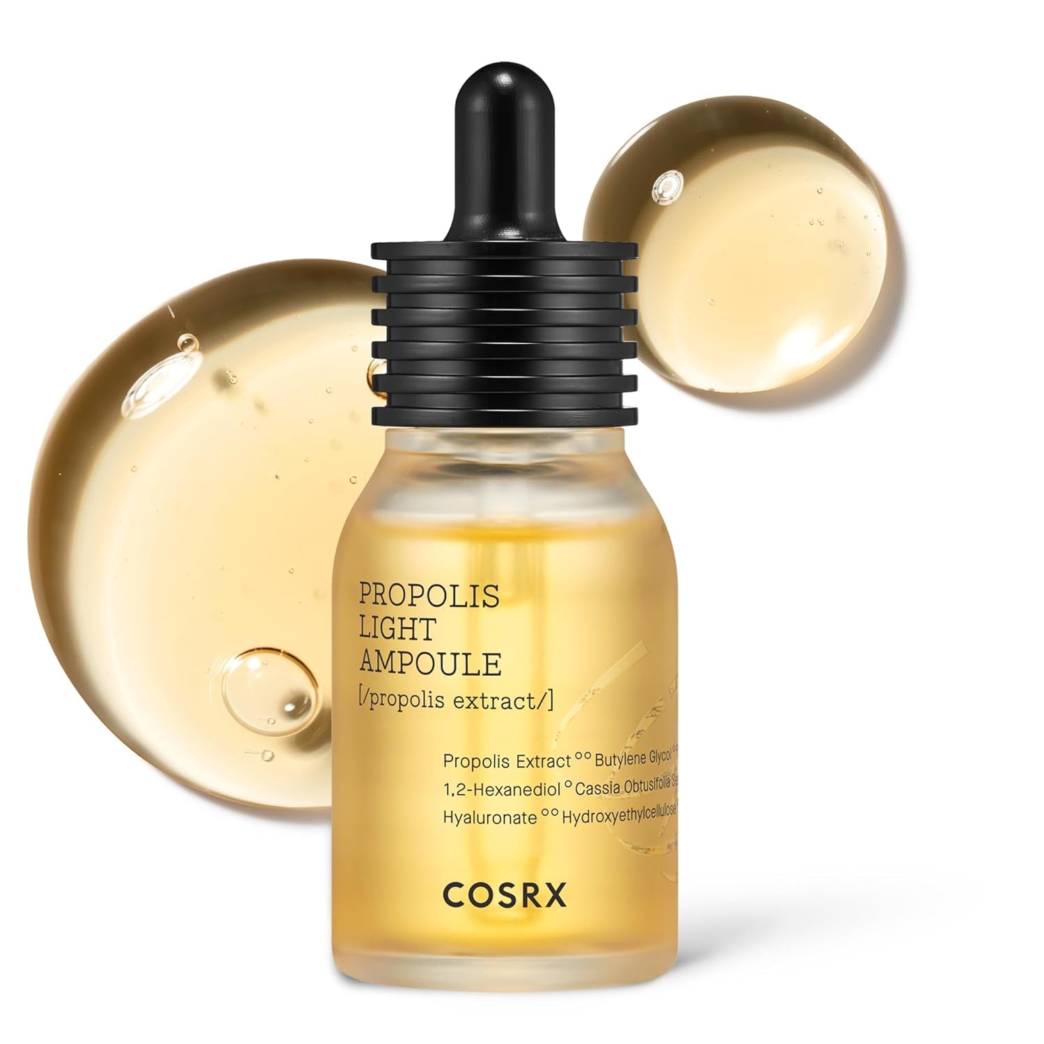 COSRX Full Fit Propolis Ampoule Mit 83% Propolis, Koreanisches Glow-Serum Für Strahlende Und Glatte Haut, Ideal Für Empfindliche Haut, Feuchtigkeitsspendend Und Hautregenerierend, Korean Skincare 30Ml