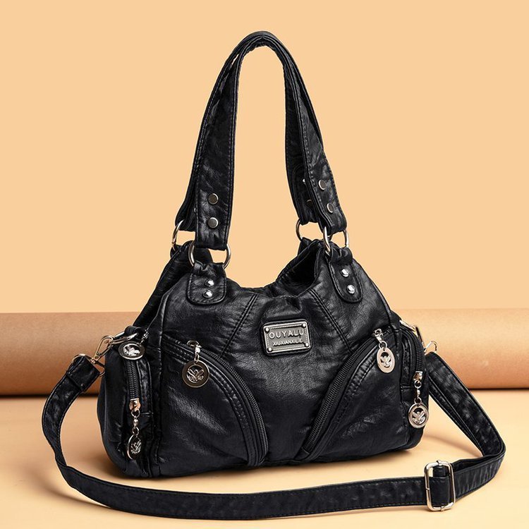 Vintage Damen Schultertasche – Weiches Leder, Crossbody & Elegant NOOR08