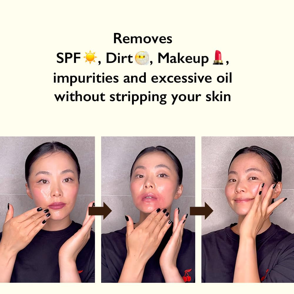 Haruharu Wonder Black Reis Feuchtigkeits-Tiefenreinigungsöl 5.1 Fl.Oz / 150Ml | Koreanischer Gesichtsreiniger, Make-Up-Entferner | Vegan, Tierversuchsfrei | Jojobasamenöl, Macadamiasamenöl