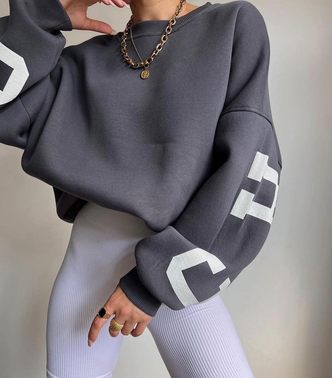 Damen Print-Sweatshirt | Dickes, bequemes Oberteil mit Muster NOOR08